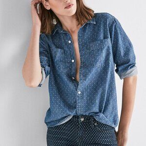 Lucky Brand Polka Dot Denim Shirt